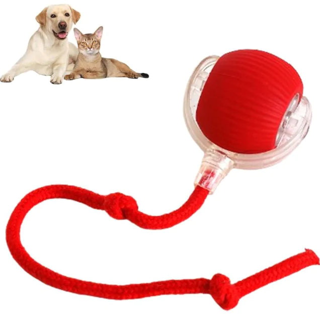 Pelota rodante para perros, pelota para perros, pelota interactiva inteligente para perros, pelota interactiva para gatos, pelota automática inteligente para mascotas con ruedas de 360 ​​grados